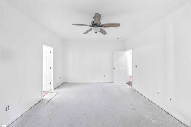508 Fieldgate Ct, Mauldin, SC 29662 - spare room featuring ceiling fan and baseboards