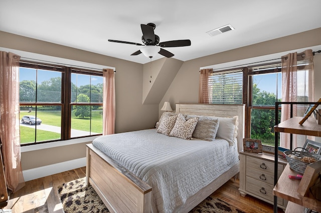 515 Herman Brooks Rd, Belton, SC 29627 - bedroom with wood finished floors and ceiling fan