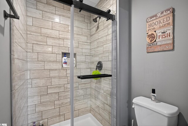 515 Herman Brooks Rd, Belton, SC 29627 - full bathroom with a shower stall and toilet