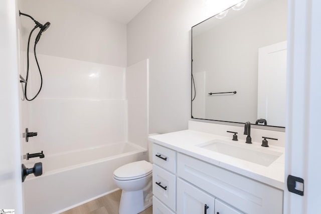 166 Dunbar St, Wellford, SC 29385 - bathroom with vanity, shower / washtub combination, and wood finished floors