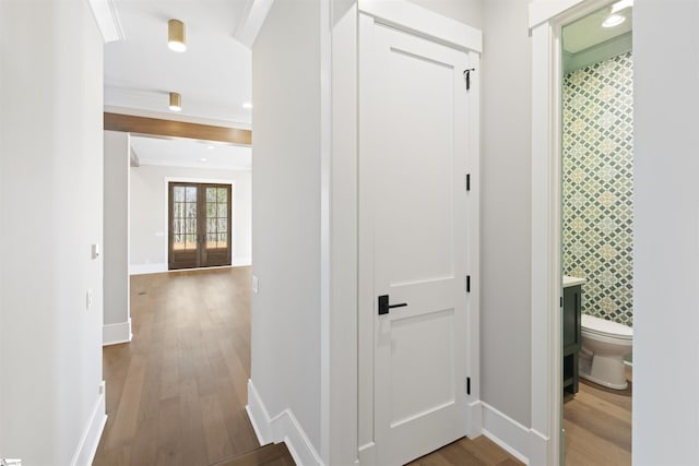 404 Odell St, Greenville, SC 29615 - corridor with wood finished floors
