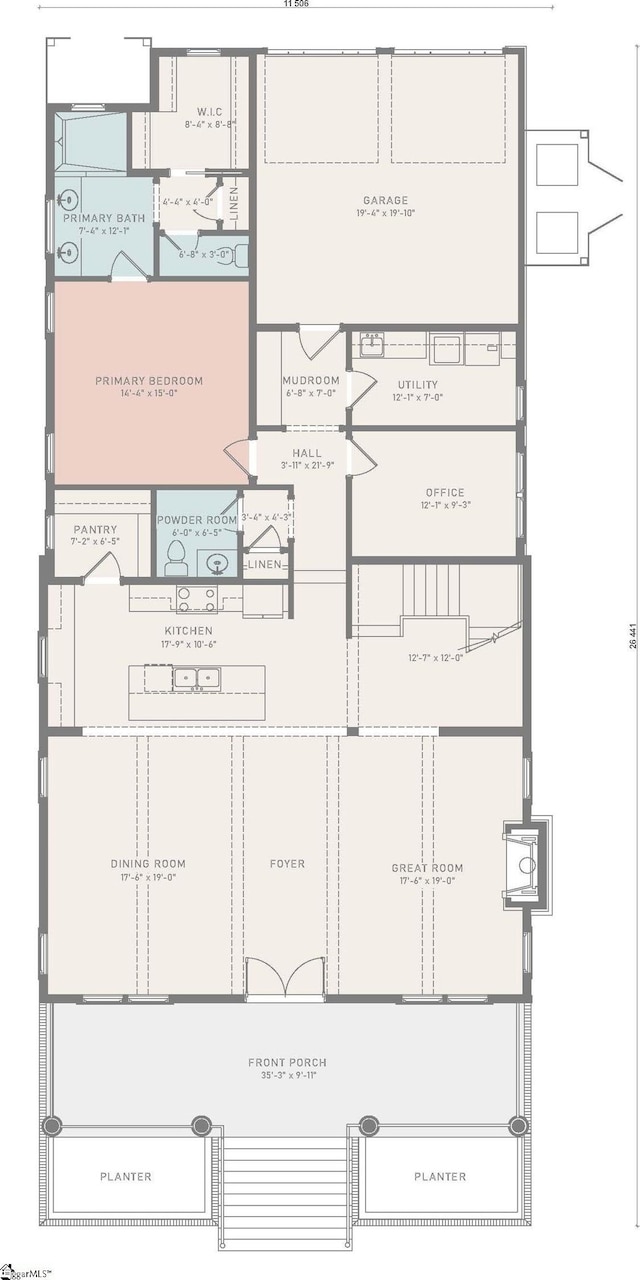 404 Odell St, Greenville, SC 29615 - view of property floor plan