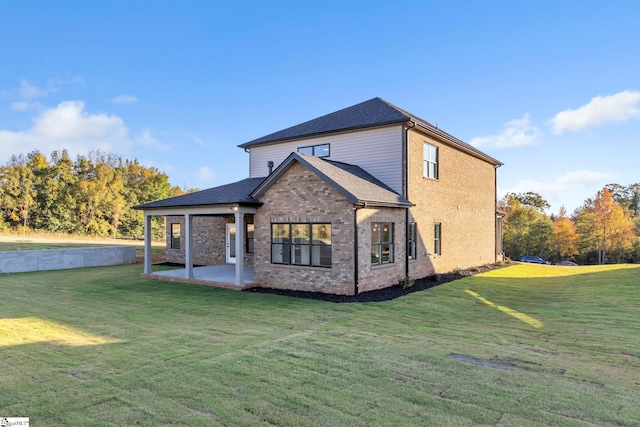 140 Mimosa Rd Lot 27, Inman, SC 29349 - back of house with a lawn, a patio, and brick siding