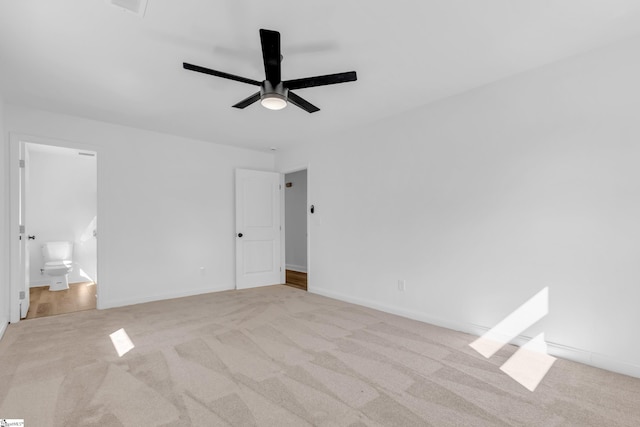 2 Melbourne Ln, Greenville, SC 29615 - unfurnished bedroom with carpet floors, ensuite bathroom, and ceiling fan