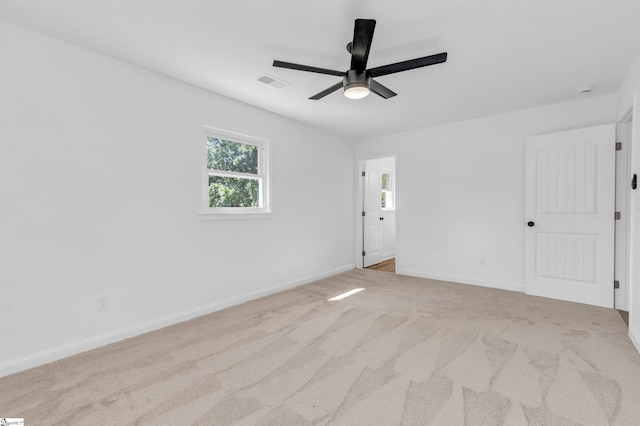 2 Melbourne Ln, Greenville, SC 29615 - empty room with a ceiling fan and light colored carpet