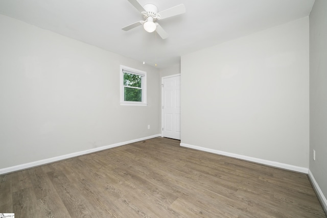 101 Havendale Dr, Fountain Inn, SC 29644 - spare room with wood finished floors and ceiling fan
