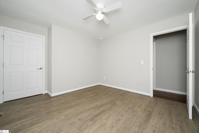 101 Havendale Dr, Fountain Inn, SC 29644 - unfurnished bedroom with wood finished floors and a ceiling fan