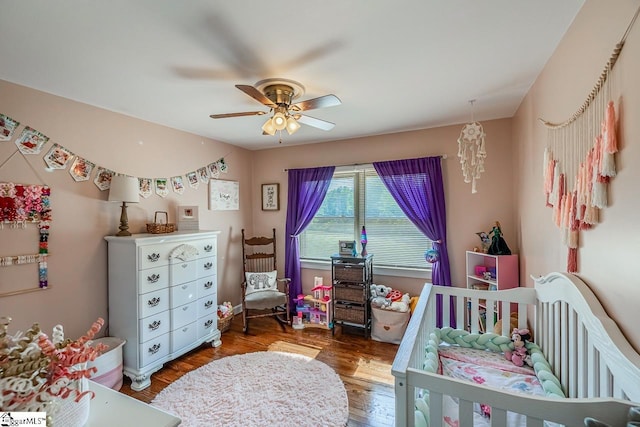 849 Harvey Rd, Greer, SC 29651 - bedroom featuring wood finished floors and a ceiling fan