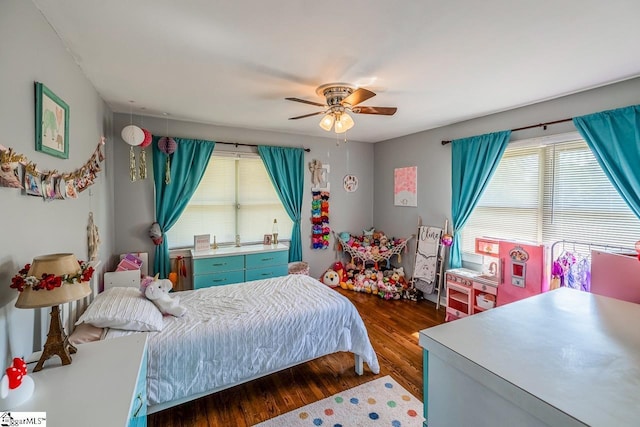 849 Harvey Rd, Greer, SC 29651 - bedroom with wood finished floors and ceiling fan