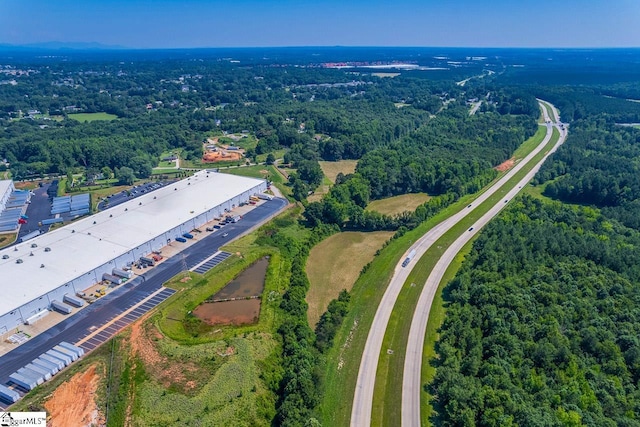 849 Harvey Rd, Greer, SC 29651 - aerial view of property and surrounding area with a heavily wooded area