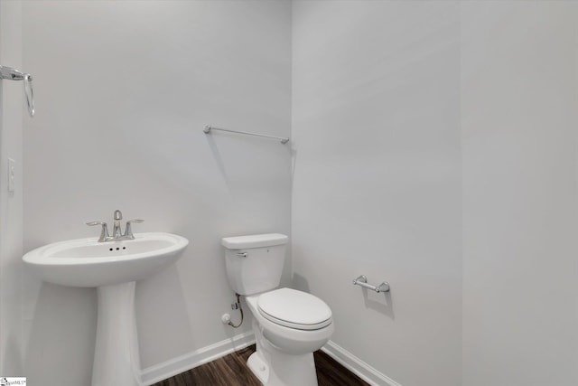 313 E Compass Way, Easley, SC 29640 - bathroom with toilet and wood finished floors
