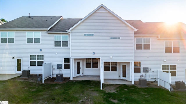 292 E Compass Way, Easley, SC 29640 - rear view of house with a patio area, a yard, and roof with shingles