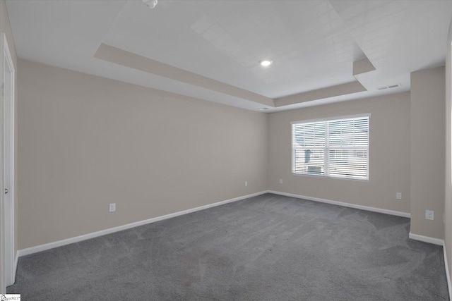 291 E Compass Way, Easley, SC 29640 - spare room featuring a raised ceiling and dark carpet