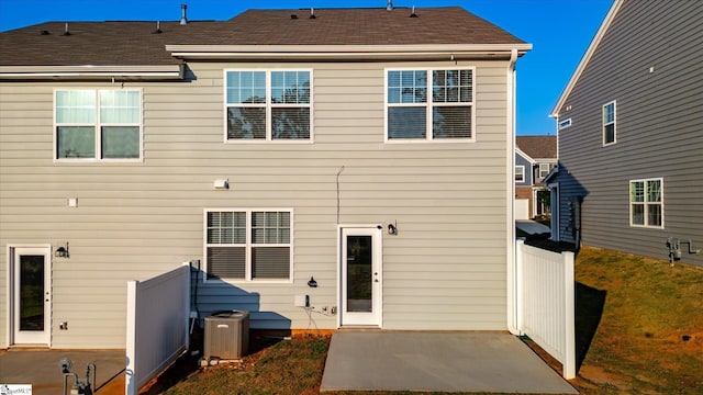 291 E Compass Way, Easley, SC 29640 - back of property featuring a patio area, a lawn, and a shingled roof