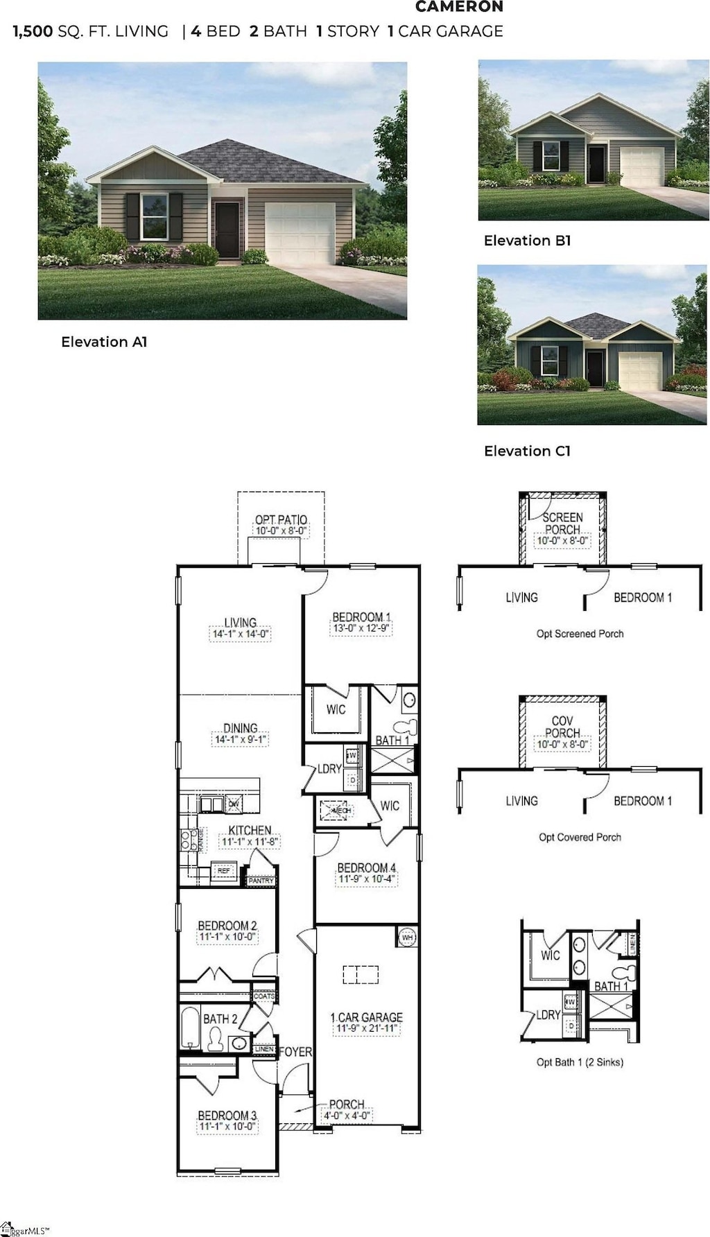 669 Evaleigh St, Woodruff, SC 29388 - view of floor plan / room layout