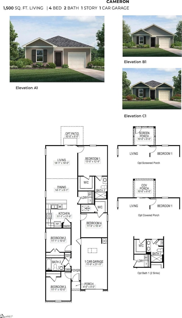 669 Evaleigh St, Woodruff, SC 29388 - view of floor plan / room layout