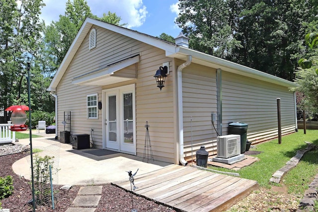 224 Seabright Cir, Cross Hill, SC 29332 - rear view of house featuring a patio and a chimney