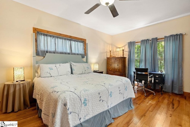 215 Serenity Bay Dr, Seneca, SC 29672 - bedroom featuring wood finished floors and ceiling fan