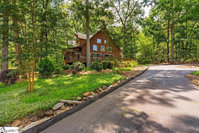 215 Serenity Bay Dr, Seneca, SC 29672 - view of front of property featuring a deck and driveway