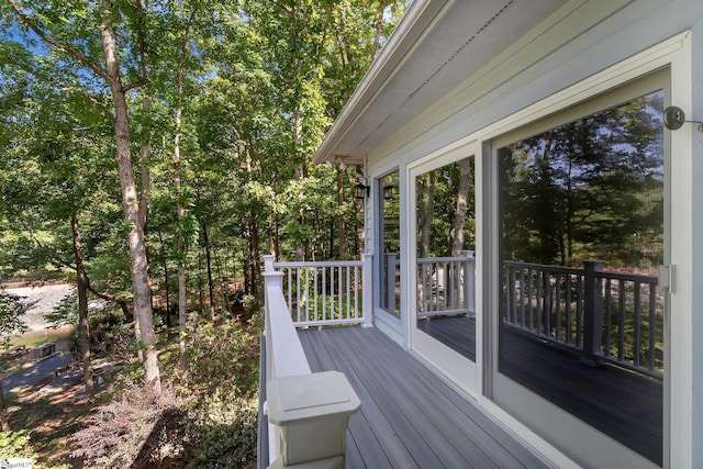 24 Lighthouse Way Dr, Salem, SC 29676 - wooden deck with view of scattered trees