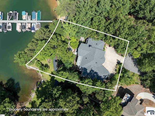 24 Lighthouse Way Dr, Salem, SC 29676 - view of property location featuring property boundaries highlighted and a nearby body of water