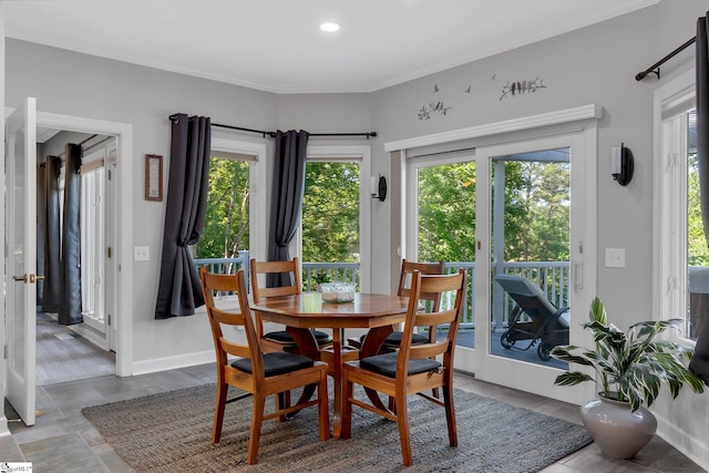 24 Lighthouse Way Dr, Salem, SC 29676 - dining room featuring ornamental molding and recessed lighting