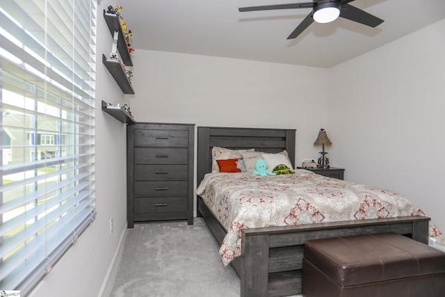 228 Anna Gray Cir, Easley, SC 29640 - bedroom with light colored carpet and ceiling fan