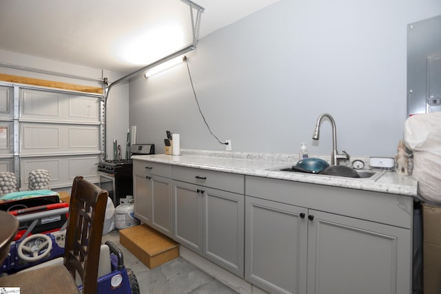 228 Anna Gray Cir, Easley, SC 29640 - garage featuring a sink