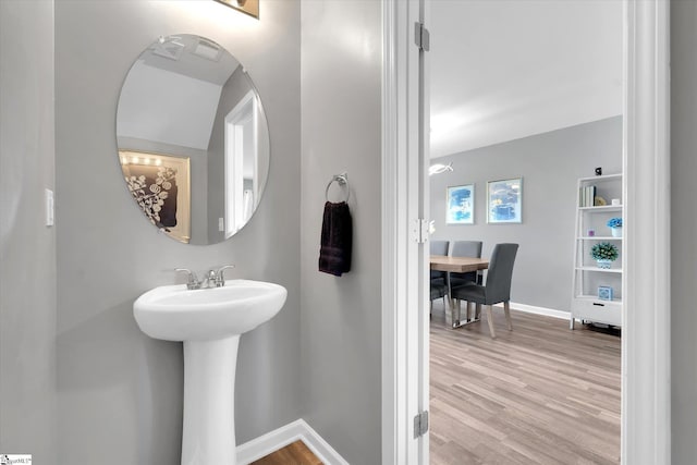 209 Long Grove Ln, Greer, SC 29650 - bathroom with wood finished floors