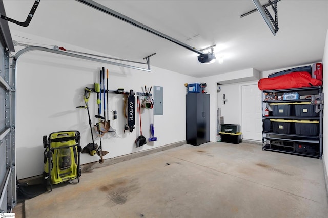 209 Long Grove Ln, Greer, SC 29650 - garage featuring electric panel and a garage door opener