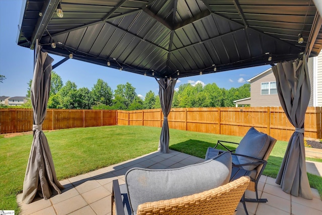 209 Long Grove Ln, Greer, SC 29650 - fenced backyard featuring a patio and a gazebo