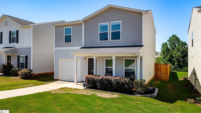209 Long Grove Ln, Greer, SC 29650 - view of front of house featuring driveway, covered porch, and a garage
