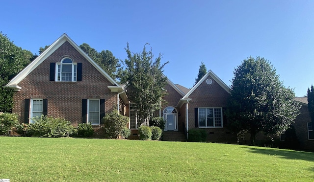 523 Meadowsweet Ln, Greenville, SC 29615 - traditional home with a front yard and brick siding