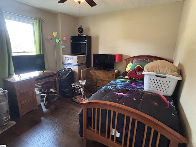 404 Frostbery Ct, Fountain Inn, SC 29644 - bedroom featuring hardwood / wood-style flooring and a ceiling fan