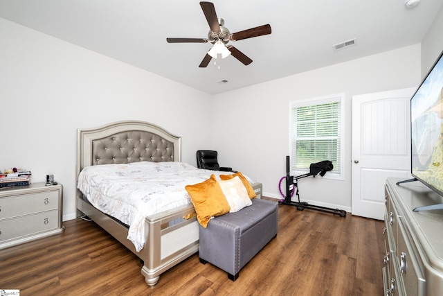 131 Highland Park Ct, Easley, SC 29642 - bedroom featuring wood finished floors and ceiling fan