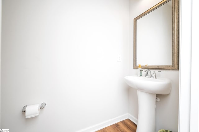 131 Highland Park Ct, Easley, SC 29642 - bathroom with baseboards and wood finished floors