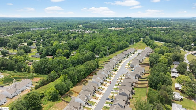 131 Highland Park Ct, Easley, SC 29642 - aerial view of residential area featuring a forest