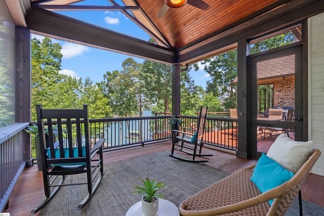 337 Knox Campground Rd, Seneca, SC 29672 - view of patio featuring ceiling fan