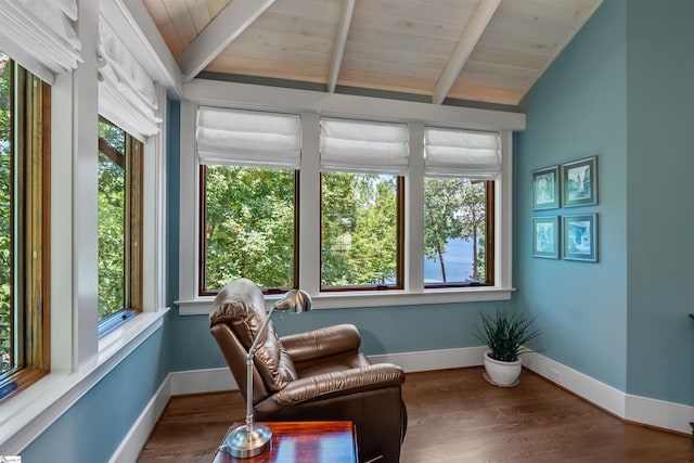 337 Knox Campground Rd, Seneca, SC 29672 - sitting room featuring wooden ceiling and wood finished floors