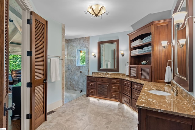 337 Knox Campground Rd, Seneca, SC 29672 - full bathroom featuring vanity and a shower stall