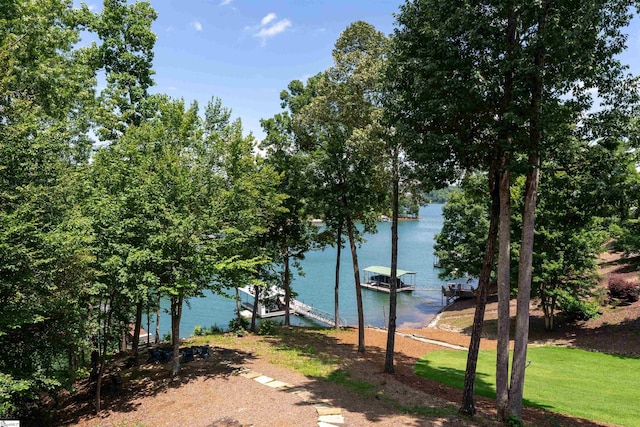 337 Knox Campground Rd, Seneca, SC 29672 - water view featuring a floating dock