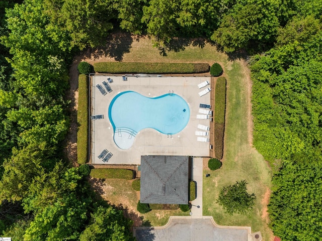 505 Jones Peak Dr, Simpsonville, SC 29681 - bird's eye view of a pool area