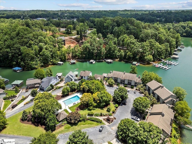 701 Loran Pointe Pointe, Seneca, SC 29672 - drone / aerial view of a large body of water and a heavily wooded area