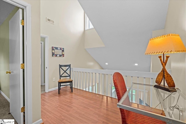 701 Loran Pointe Pointe, Seneca, SC 29672 - home office with wood finished floors and recessed lighting