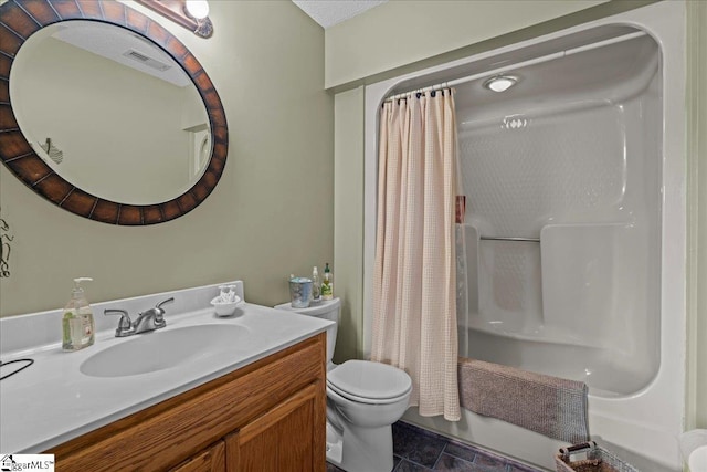 701 Loran Pointe Pointe, Seneca, SC 29672 - bathroom featuring vanity and shower / bath combo with shower curtain