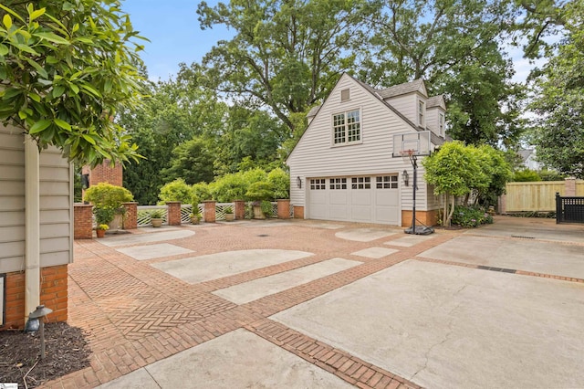 540 Crescent Ave, Greenville, SC 29601 - garage with concrete driveway