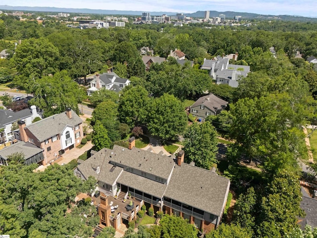 540 Crescent Ave, Greenville, SC 29601 - aerial overview of property's location with nearby suburban area