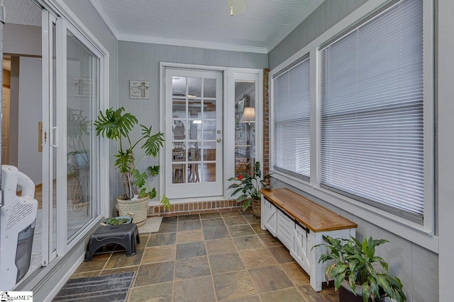 103 Birchwood St, Easley, SC 29642 - sunroom / solarium with stone finish flooring and ornamental molding