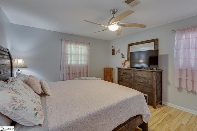 103 Birchwood St, Easley, SC 29642 - bedroom with light wood finished floors and a ceiling fan