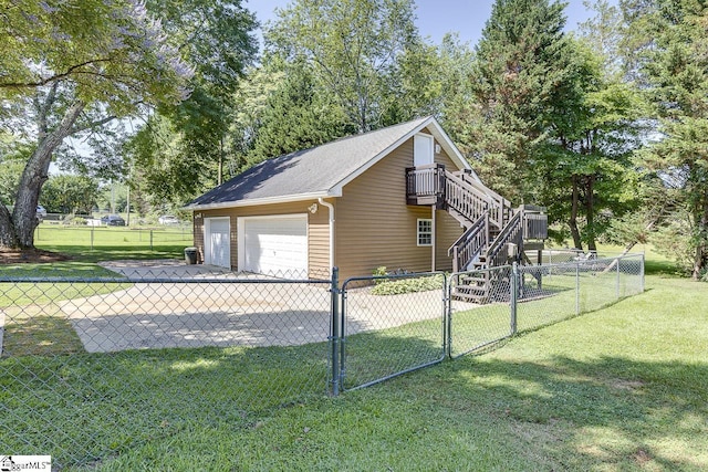 103 Birchwood St, Easley, SC 29642 - view of home's exterior featuring a garage and stairs